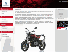 Tablet Screenshot of husqvarna-motorrad.de